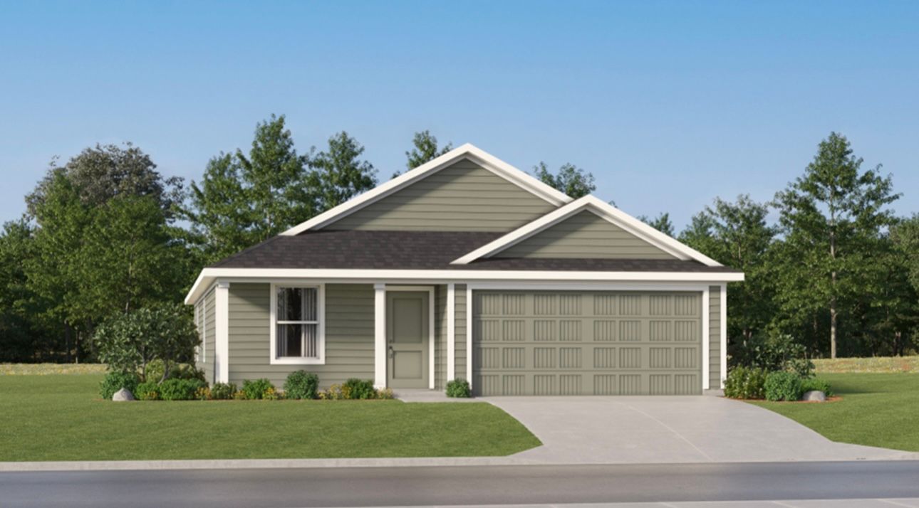 Attached, Exterior, Facade, Ranch