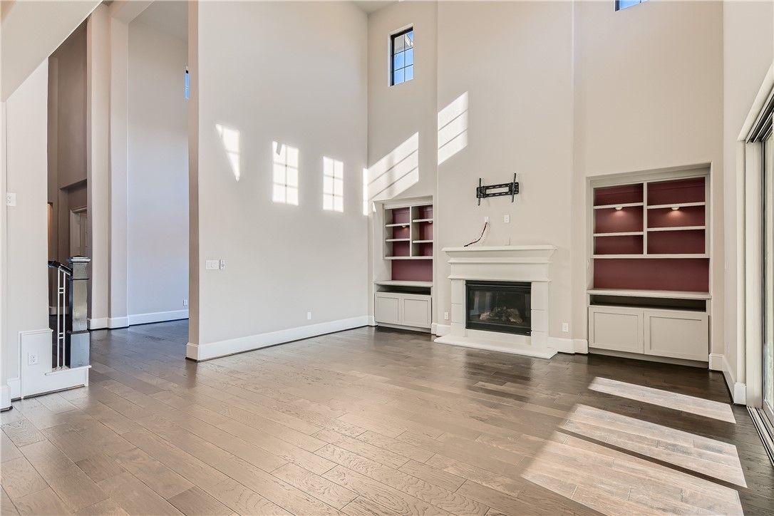 Fireplace, Interior, Wood Texture Flooring