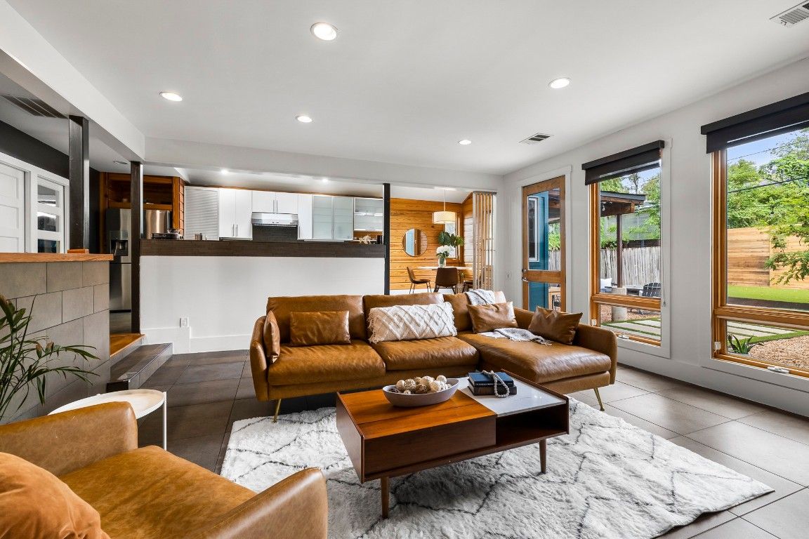 Interior, Kitchen, Living room, Recessed Lighting