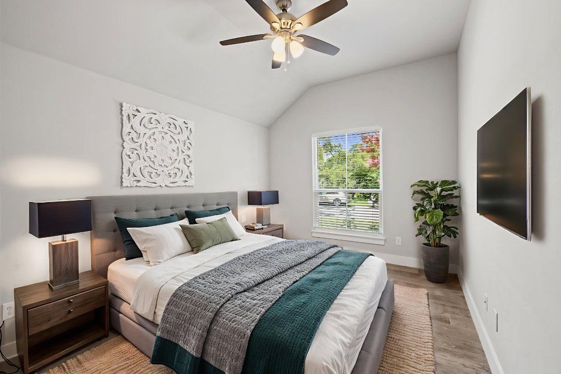 Bedroom, Interior, Wood Texture Flooring