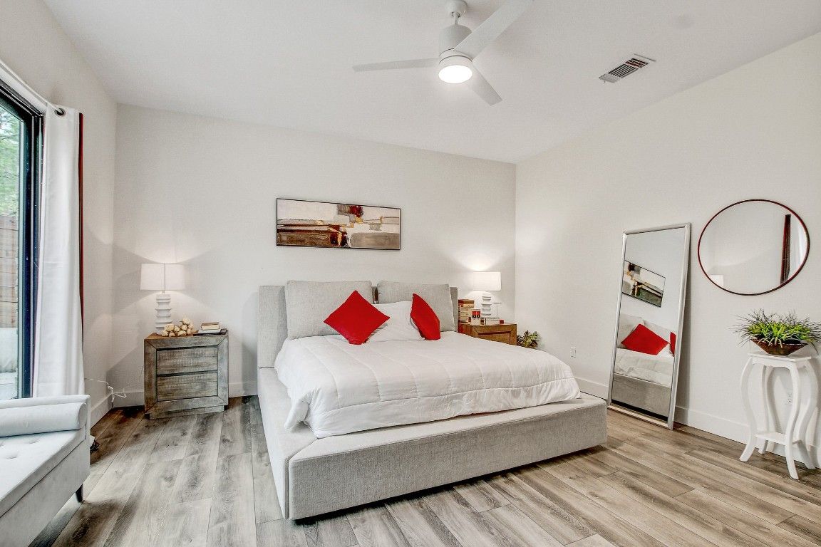 Bedroom, Interior, Wood Texture Flooring