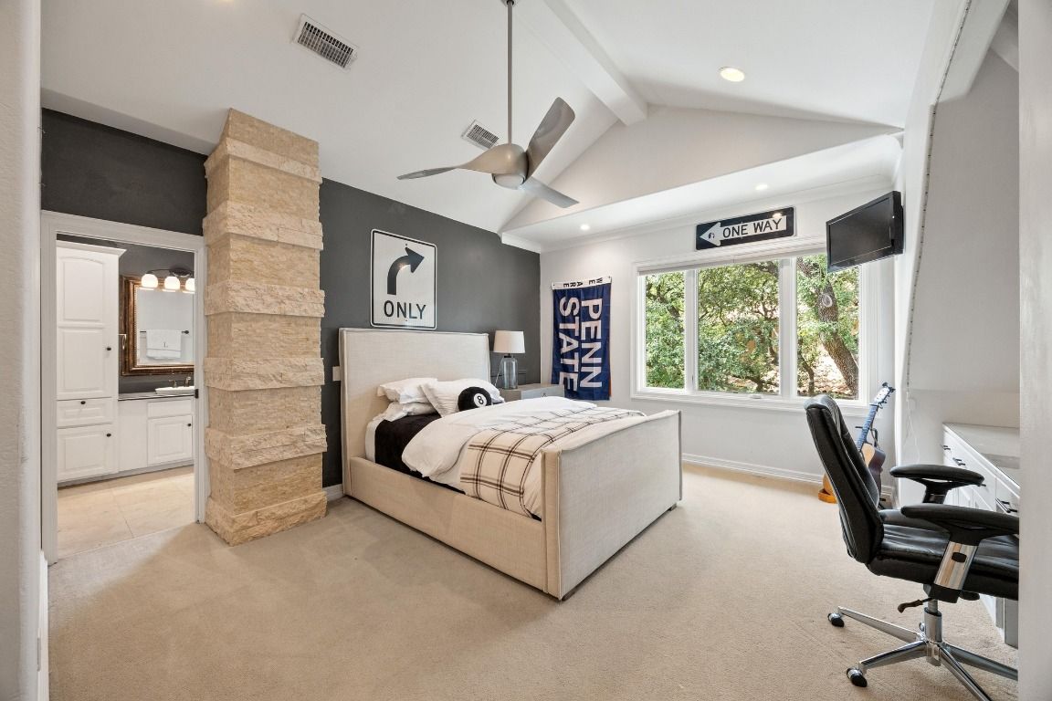 Bedroom, Home Office, Interior, Recessed Lighting