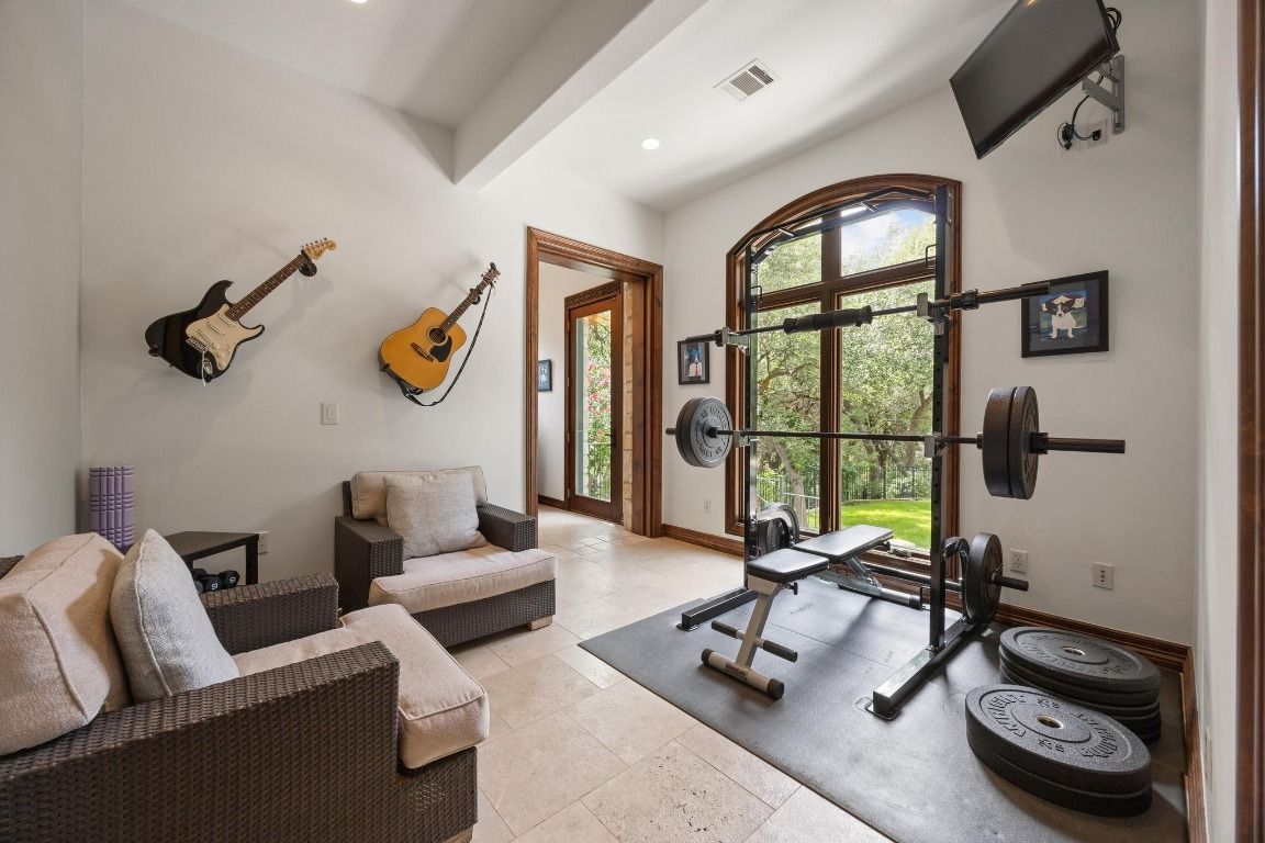 Fitness Equipment, Interior, Recessed Lighting