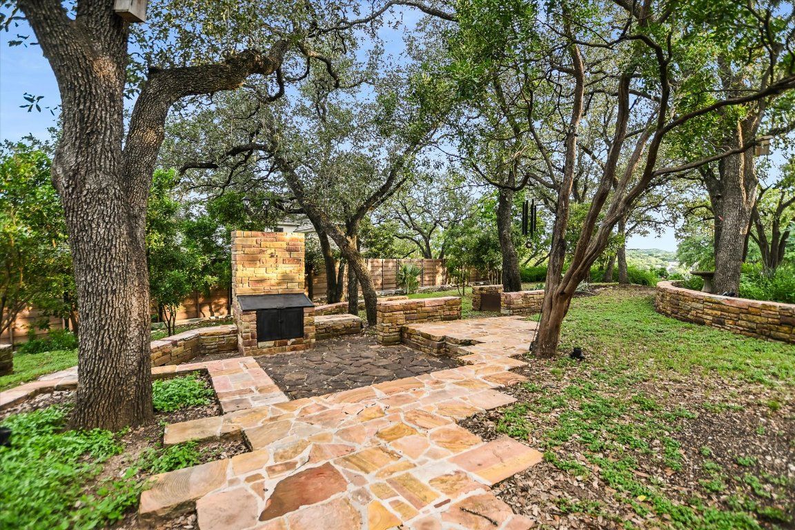 Backyard, Exterior, Fireplace