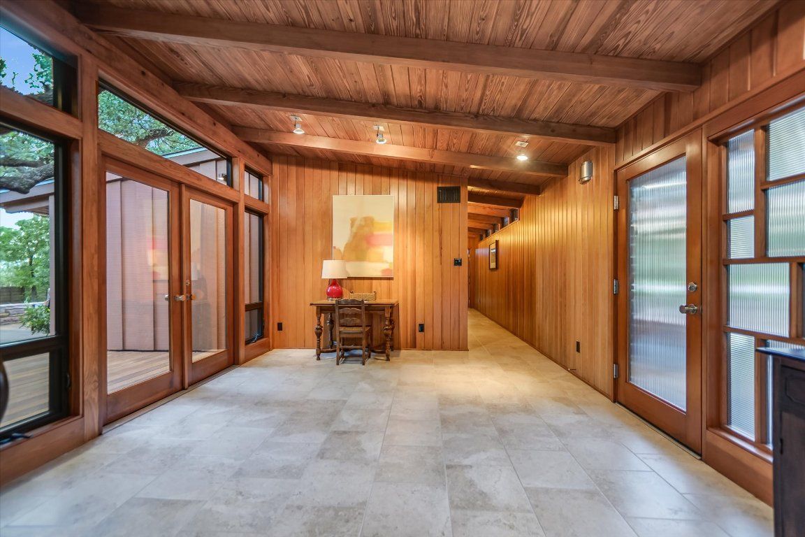 Interior, Recessed Lighting, Wooden Beams, Wooden Ceilings, Wooden Walls