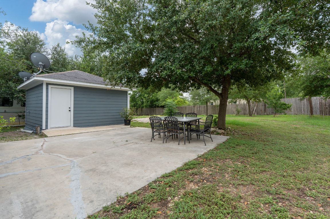 Backyard, Detached Garage, Exterior