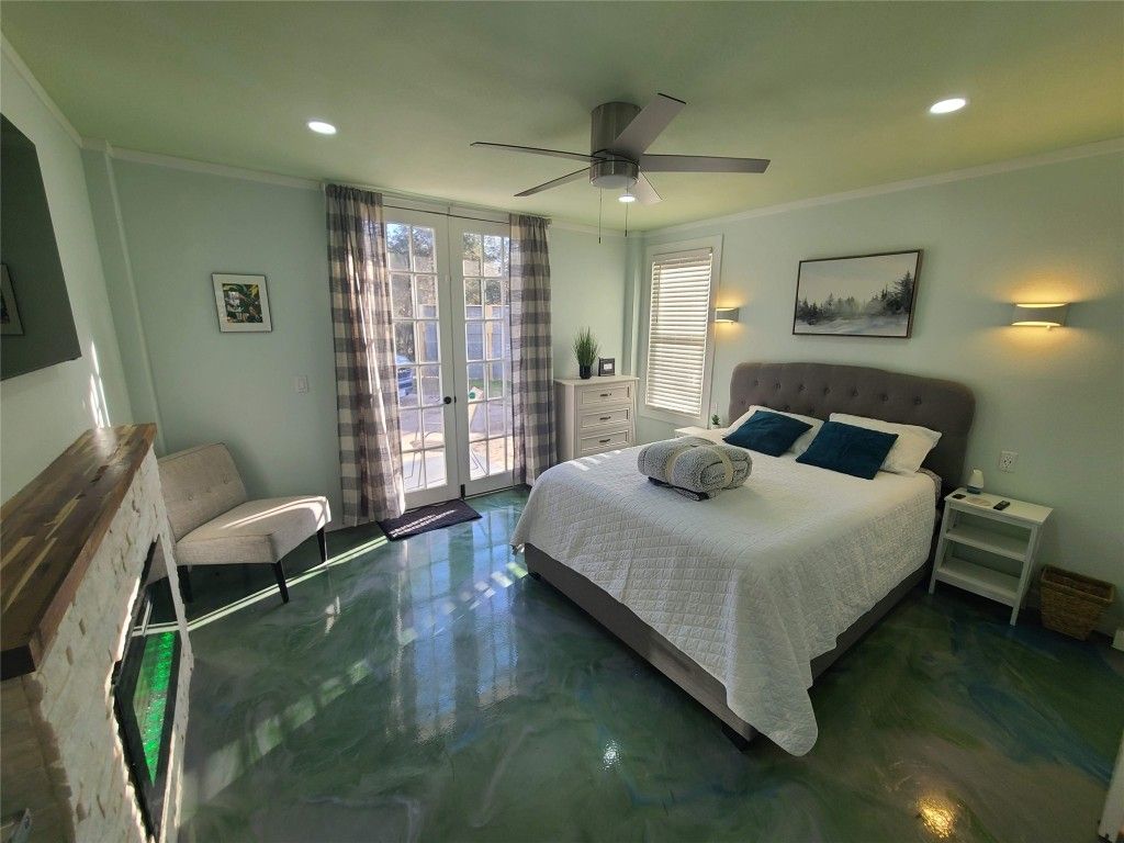 Bedroom, Interior, Recessed Lighting