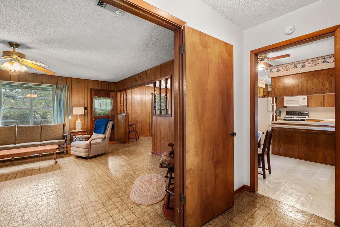 Interior, Kitchen, Living room, Wooden Walls