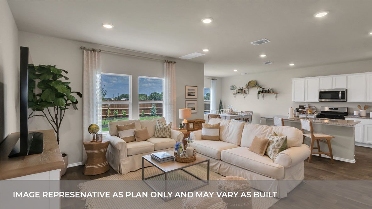 Dining room, Interior, Kitchen, Living room, Recessed Lighting, Stainless Steel Appliances, Wood Texture Flooring