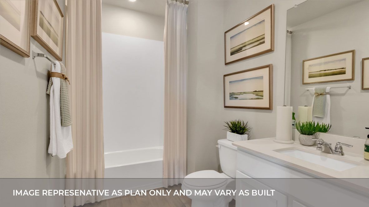 Bathroom, Interior, Recessed Lighting, Wood Texture Flooring