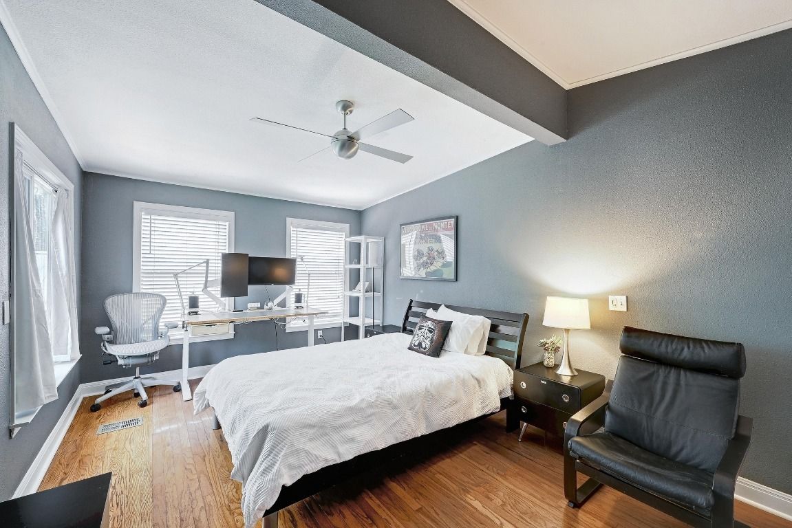 Bedroom, Home Office, Interior, Wood Texture Flooring