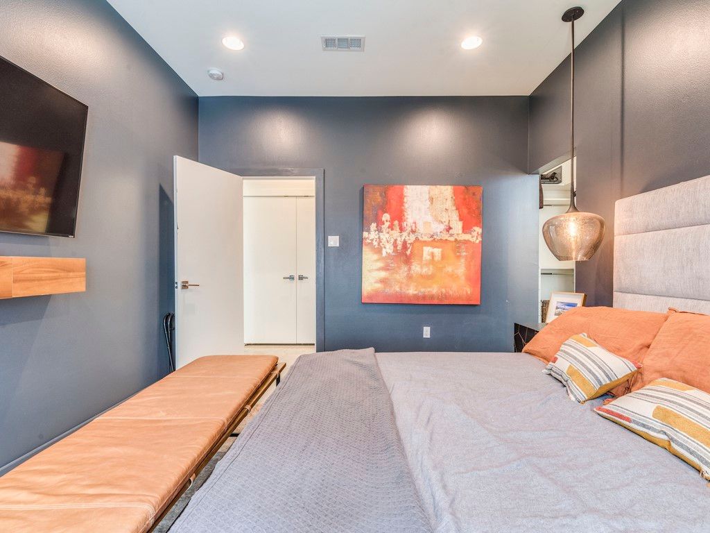 Bedroom, Interior, Recessed Lighting