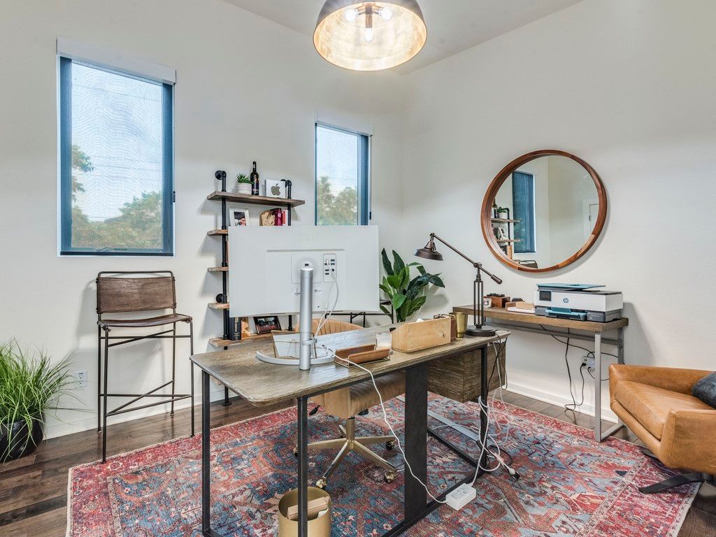 Home Office, Interior, Wood Texture Flooring