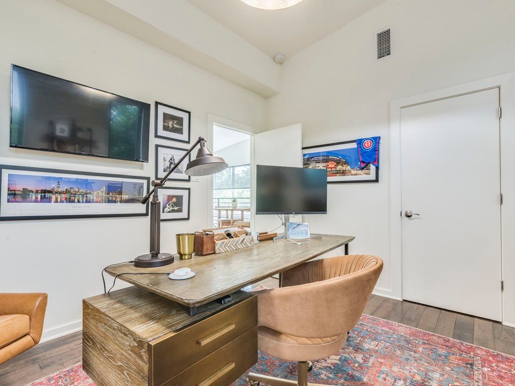 Home Office, Interior, Wood Texture Flooring
