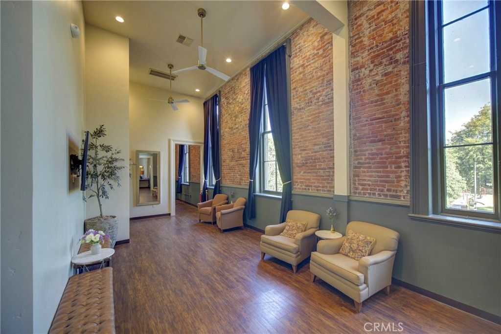 Interior, Recessed Lighting, Stone Walls, Wood Texture Flooring