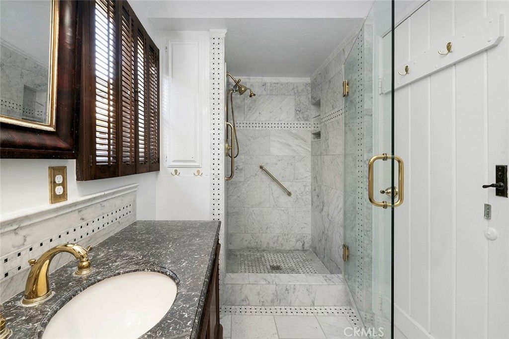 Bathroom, Glass Shower, Interior, Marble, Marble Walls