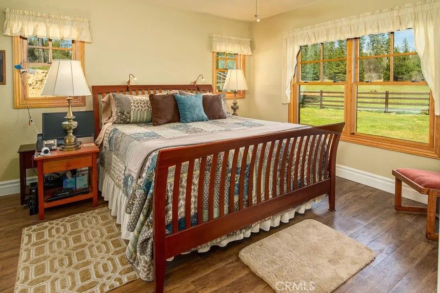 Bedroom, Interior, Wood Texture Flooring
