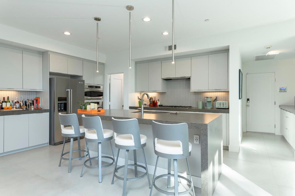 Interior, Kitchen, Pendant Lights, Recessed Lighting, Stainless Steel Appliances