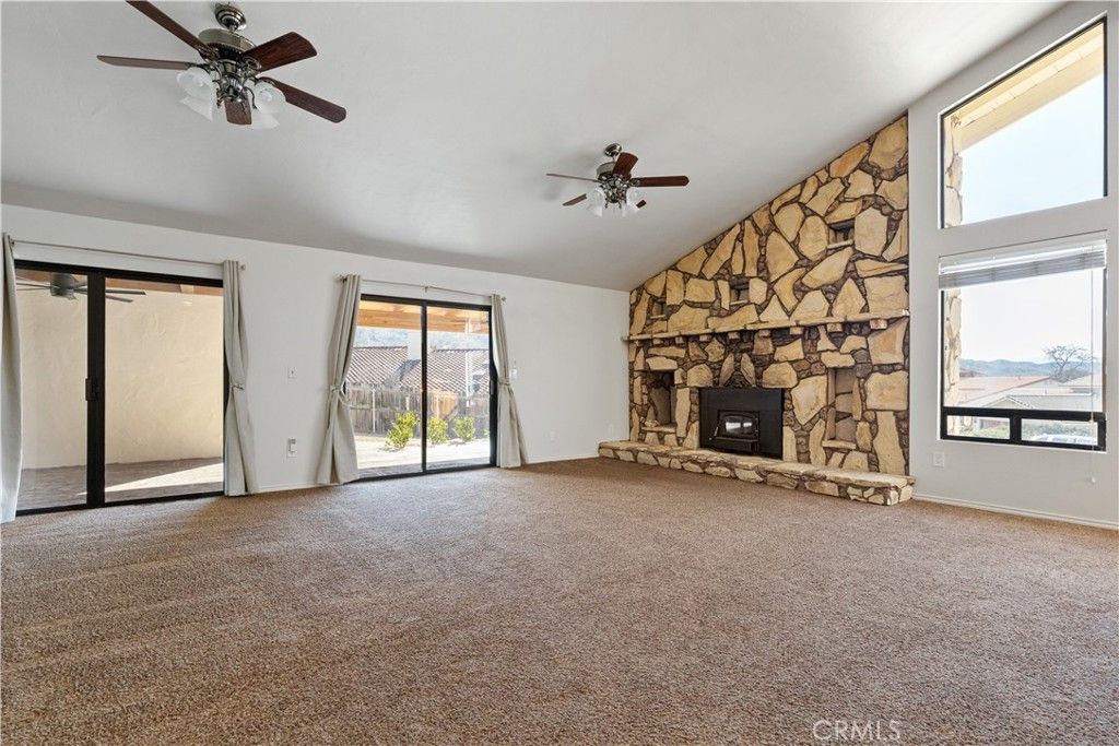 Empty room, Fireplace, Interior, Stone Walls