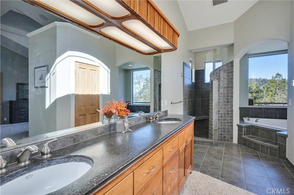 Bathroom, Dual Sink Vanities, Glass Shower, Interior