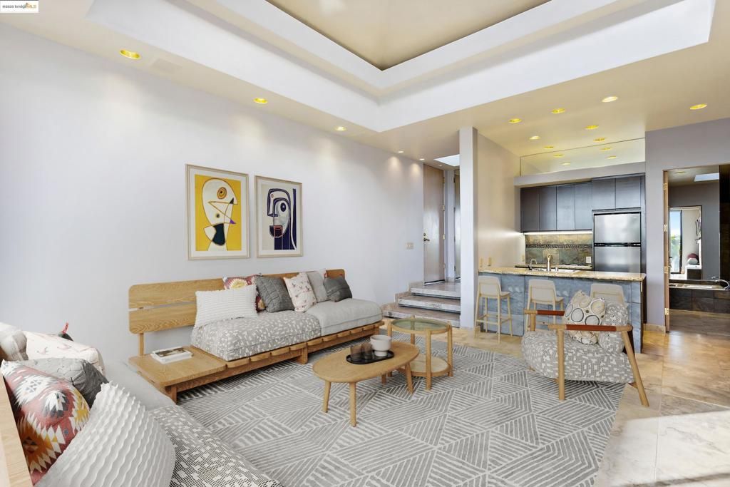 Interior, Kitchen, Living room, Recessed Lighting, Stainless Steel Appliances