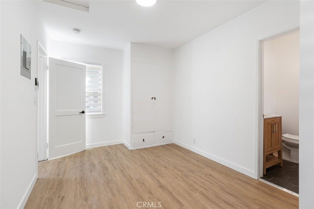 Bathroom, Empty room, Interior, Recessed Lighting, Wood Texture Flooring