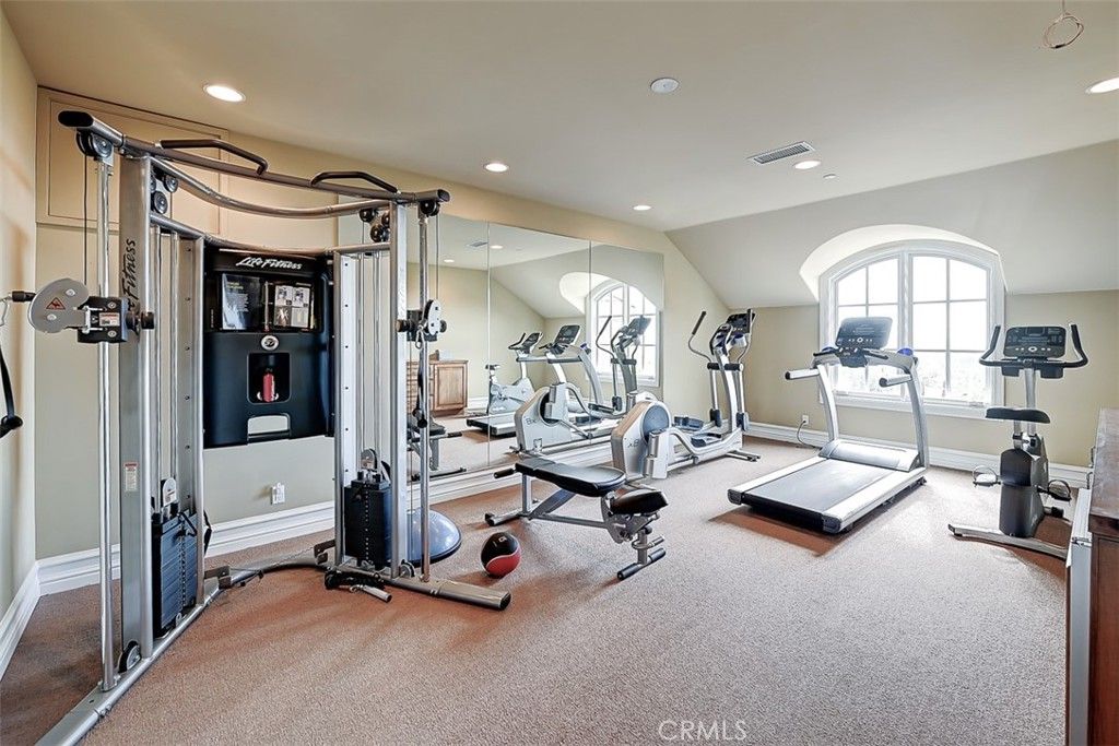 Fitness Equipment, Interior, Recessed Lighting