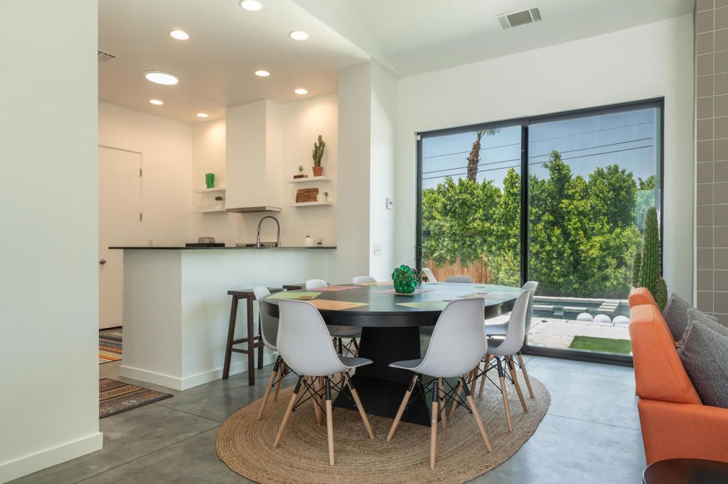 Dining room, Interior, Kitchen, Recessed Lighting