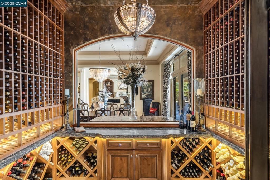 Chandelier, Interior, Wine Storage