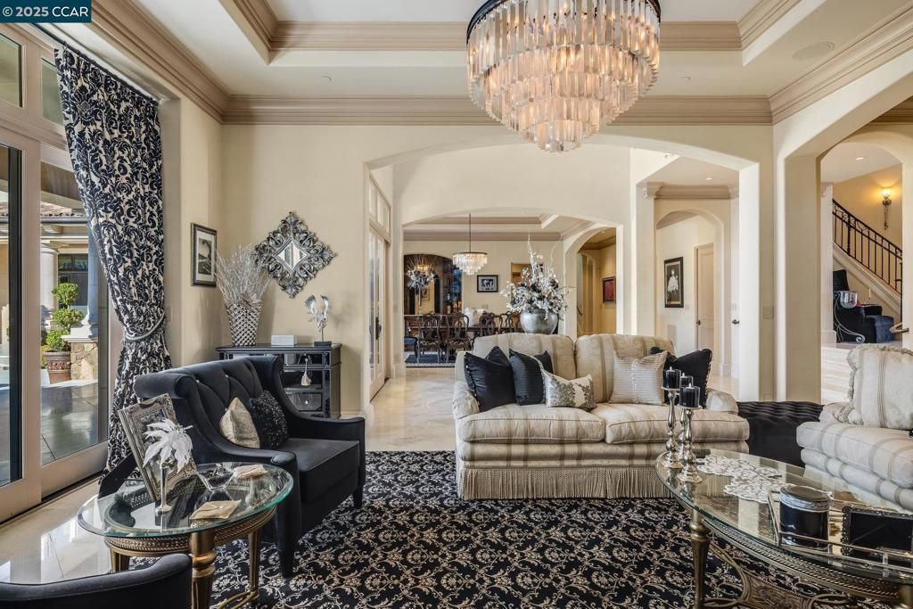 Chandelier, Interior, Living room, Pendant Lights, Recessed Lighting