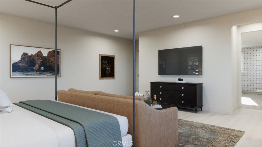Bedroom, Interior, Recessed Lighting