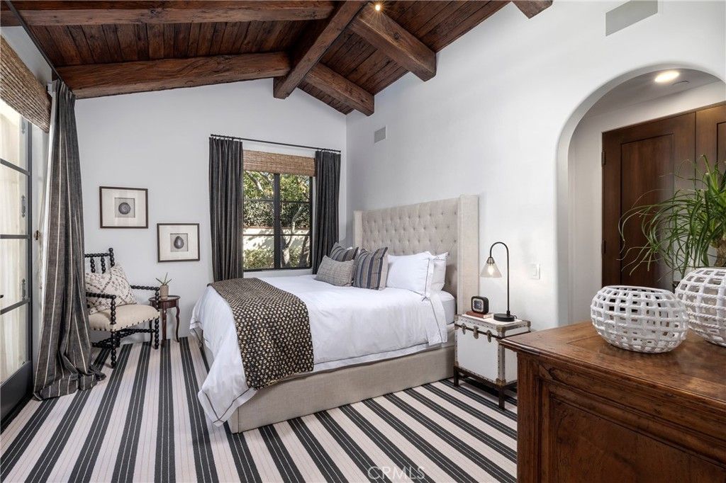 Bedroom, Interior, Recessed Lighting, Wooden Beams, Wooden Ceilings
