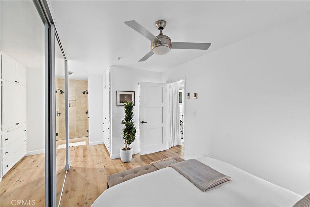 Bathroom, Bedroom, Glass Shower, Interior, Wood Texture Flooring