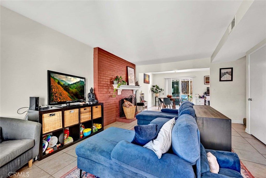 Dining room, Fireplace, Interior, Living room, Stone Walls