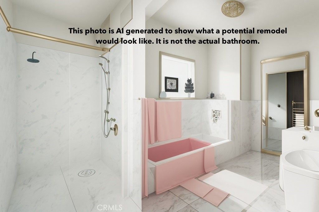 Bathroom, Glass Shower, Interior, Marble, Marble Walls