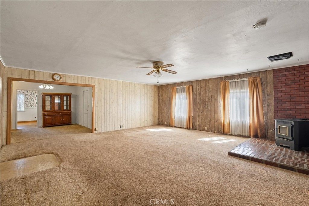 Empty room, Fireplace, Interior, Stone Walls