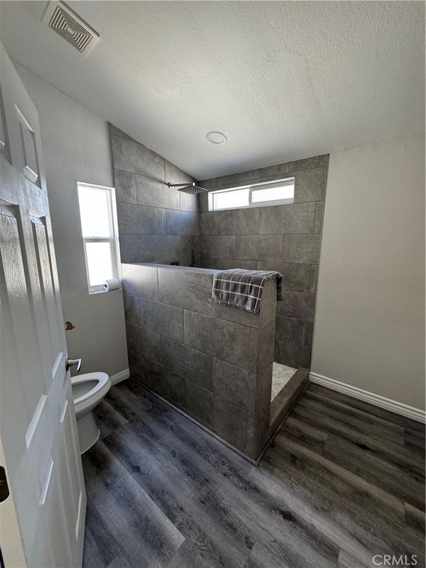 Bathroom, Interior, Recessed Lighting, Wood Texture Flooring