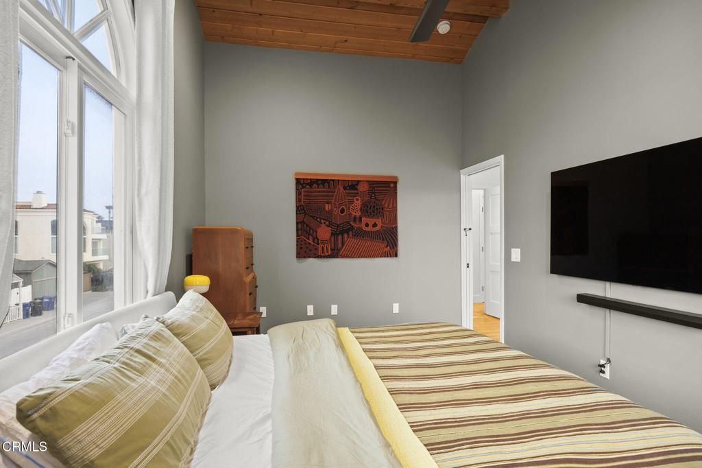 Bedroom, Interior, Recessed Lighting, Wooden Beams, Wooden Ceilings
