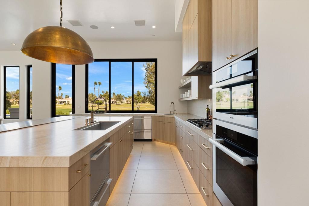 Interior, Kitchen, Pendant Lights, Recessed Lighting, Stainless Steel Appliances, Water