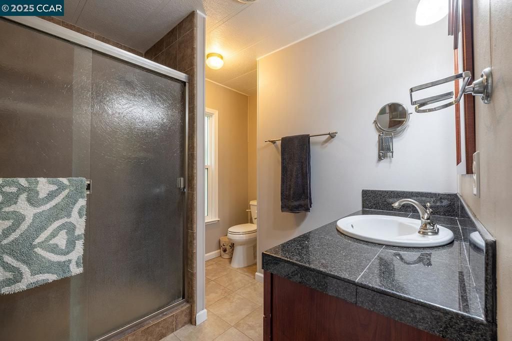 Bathroom, Glass Shower, Interior, Tile Countertops