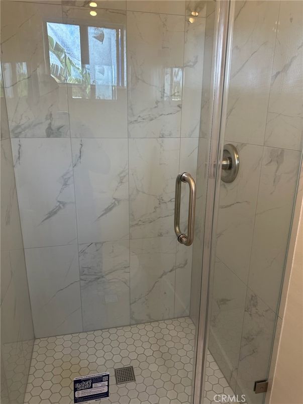 Bathroom, Glass Shower, Interior, Marble Walls