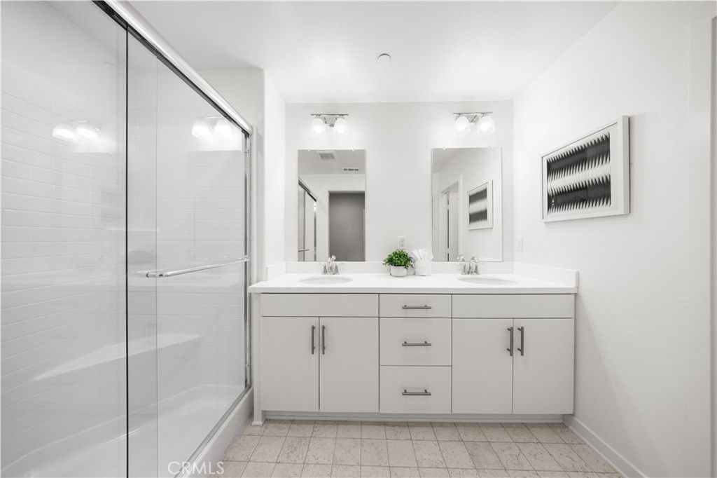 Bathroom, Dual Sink Vanities, Glass Shower, Interior