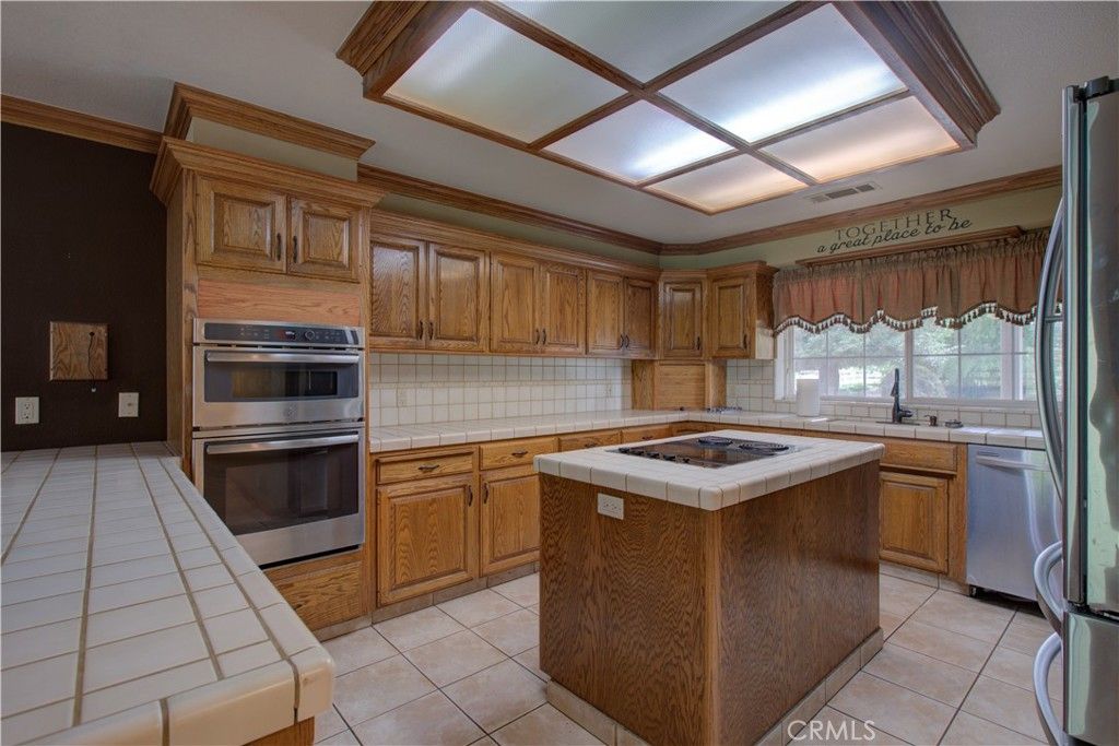 Interior, Kitchen, Stainless Steel Appliances, Tile Countertops