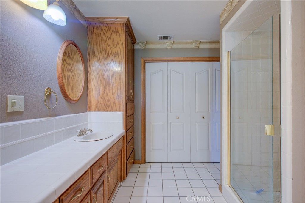 Bathroom, Glass Shower, Interior, Tile Countertops