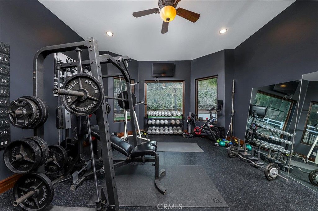 Fitness Equipment, Interior, Recessed Lighting