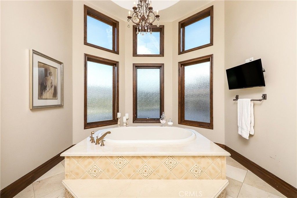 Bathroom, Chandelier, Interior