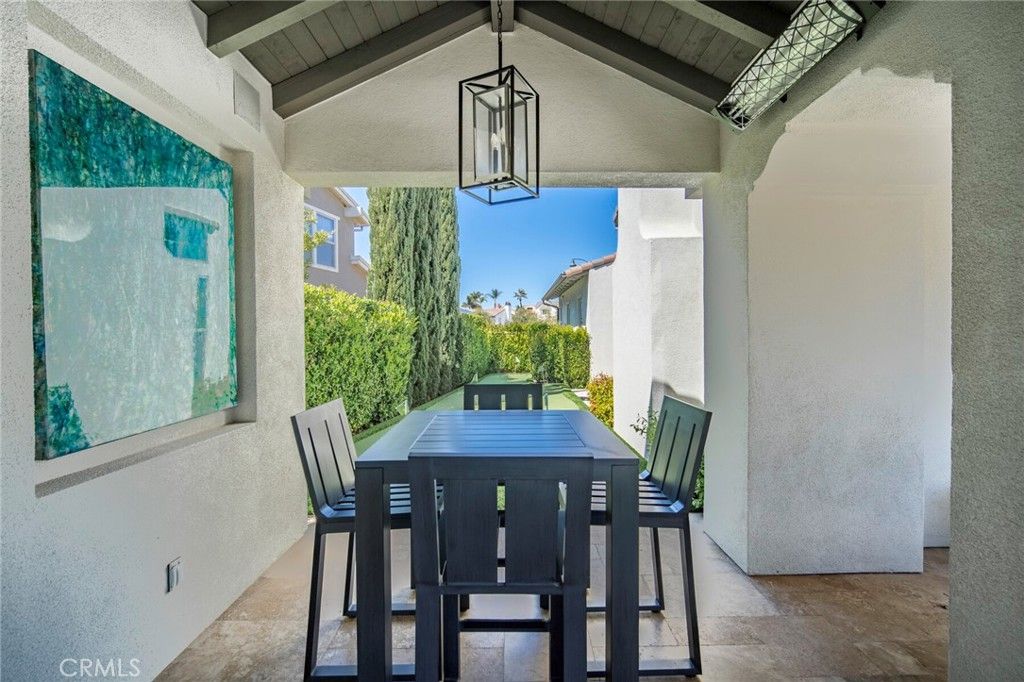 Exterior, Pendant Lights, Wooden Beams