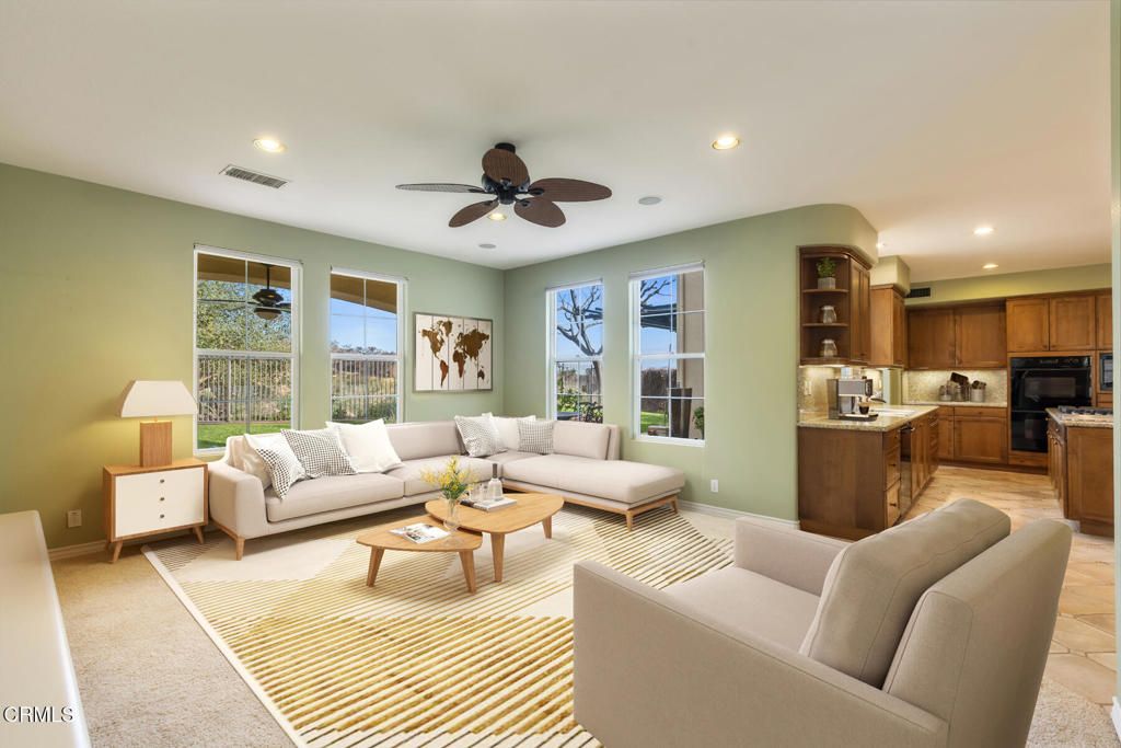 Interior, Kitchen, Living room, Recessed Lighting