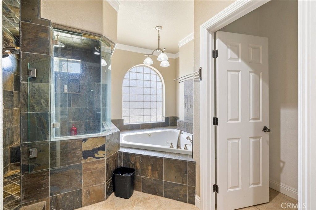 Bathroom, Glass Shower, Interior, Pendant Lights