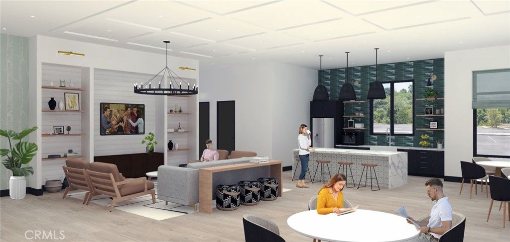 Dining room, Interior, Kitchen, Living room, Pendant Lights, Recessed Lighting, Wood Texture Flooring